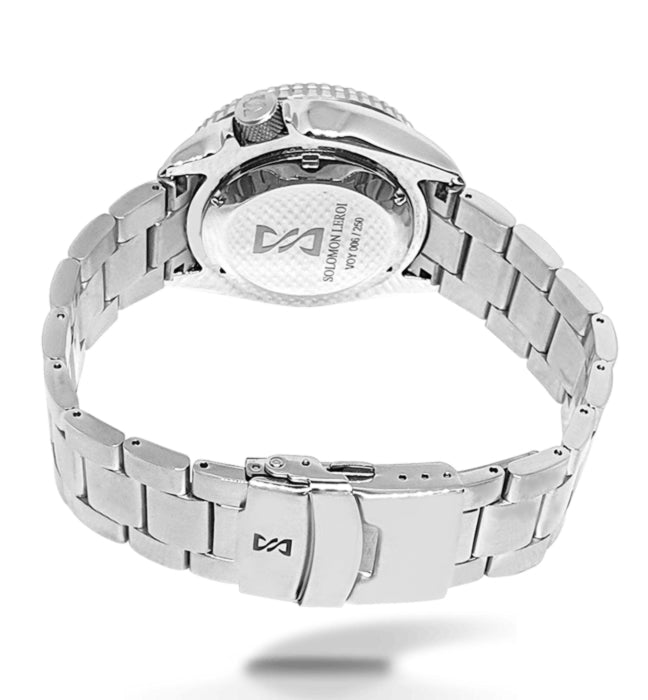 Voyager - Dual Time Day Date - Stainless - Black & Red